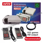 HD Output Family TV  Mini Boy's Nintendo Video Game Consoles Built-in 621 Retro Classis Games with Double Handles for 2 Players
