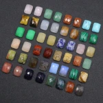 Healing Chakra Diy Rectangle Diamond Brilliant Cut Jewelry Decoration Accessories Crystal Natural Stone Set