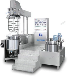 heating and mixing homogenizer tank vacuum emulsifying making for cream and lotion