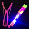Helicopter Slingshot Outdoor LED Light-up Flying Toy for Kids and adults
