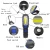 Import Hesoray outdoor USB charging multi-function ABS COB portable working light with magnet from China