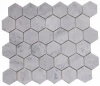 Hexagon Carrara White Mosaic Stone Tiles And Marbles Stone Tiles For Flooring Hexagon Shape Mosaic For House Decor