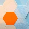 Hexagon design acoustic material polyester fiber wall panels