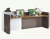 High end white cheap small modern modern office reception counter