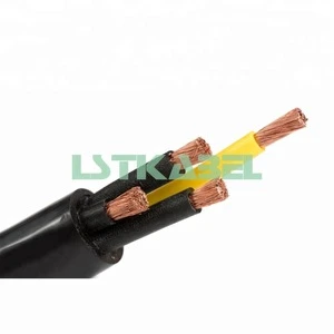 High Flexible 4 Core 16mm Flexible Power Cable with Green-Yellow Ground Wire
