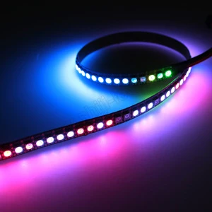 High lumen efficiency 144 led strip ws2812 uv ws2815 ws2813 GS8208 144 led pixel 12 volt led rope light