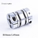 high performance aluminum alloy double diaphragm shaft coupling