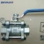 Import high performance stainless steel 2pc 3pc steel npt threaded ball valve price list from China
