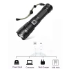 High Power Zoomable Lens 20W XHP50 LED 2000 Lumens Flashlight, Waterproof USB Charging Powerful Rechargeable XHP50 Torch Light