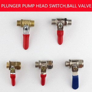 High Pressure Plunger Pump Head Switch Ball Valves Sprayer Connector