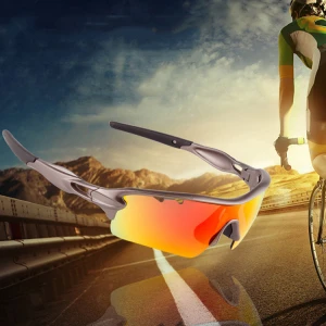 High Quality 2021 Sport Polarized Sunglasses Men Women Cycling Sun Glasses 5 Lens Sport Outdoor Riding Sunglasses