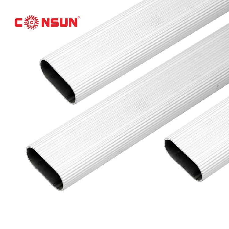 High Quality Aluminum Oval Tube Bending Wardrobe Tube For Furniture Accessories