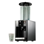 High quality automatic cup dropper with three taking cup method cup holder for coffee shop