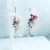 Import High quality bridal wedding flower hair accessories artificial bride flower headband with earring set from China