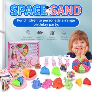 Premium Photo  Multi-colored polymer kinetic sand next to