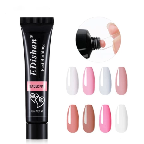 High Quality Clear Pink Fall Winter Nail Gel Nail Thickening Solution Salon Home Nail Extension Gel