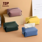High Quality Custom Car Leather Paper Tissue Box