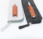 High Quality Felt Students Stationery Pouch Zipper Bag for Pens Pencils