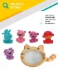 High quality fishing bath game lion horse bear rubber toy animals for kids