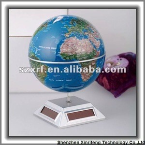 High quality geography rotating solar powered plastic globe teaching tools