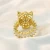 Import High Quality Gold Leopard Ring Cubic Zirconia Women Rings Jewelry Animals from China