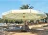 High quality good style round shape diameter 7m semi automatic outdoor umbrella for very hot sale
