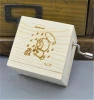 high quality hand crank wooden music box mechanism