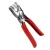 Import High quality Leather Handwork Tool Red rubber handle Belt Punch  Paper Stitching Chisel Tools Revolving Punch Pliers from China