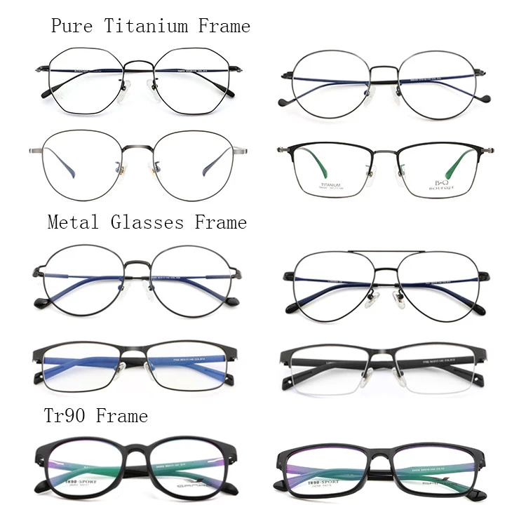 High Quality New Eyeglasses Frames Titanium Mix SpectaclesPopular Design Optical Glasses Frames