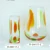 Import High quality orange and green custom different style cheap clear murano glass cylinder vase made in china from China
