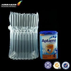 High quality plastic air column bag for milk powder protect