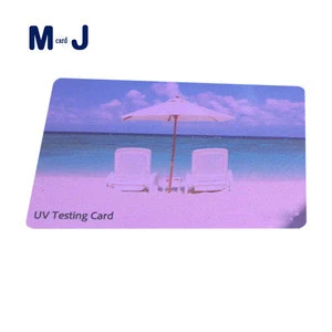 High quality PVC UV Test Card Color Change UV Sensor Card