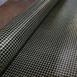 High Quality Red-black Aramid Carbon Fiber Fabric
