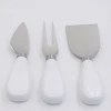 High Quality Stocked Ceramic Handle Stainless Steel Blade Cheese Tool set 3pcs Cheese Knife Set