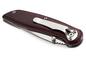 High quality wooden hunting pocket knife folding knife accept custom