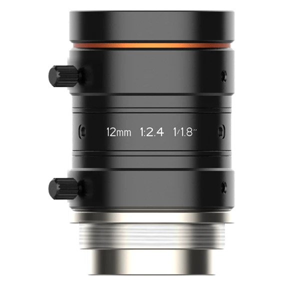 HIKROBOT MVL-HF1224M-10MP 1/1.8" 12mm F2.4 Manual Iris C-Mount Lens, Anti-Vibration Performance, 2.1 Micron Pixel Support, 10 Me