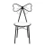 Import Home Furniture Black Butterfly Metal Design Soft Seat Fancy Wedding  Decorative Chair For Living Room and Hotel from China