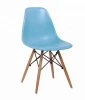 Home Furniture Colorful Plastic Black Dining Chairs PP Restaurant Chair with Beech Legs
