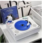Home Hifi Cassette 2000mAh Wireless DCD VCD Turntable Record Rotating Display Portable Retro Usb Cd Player  with stand