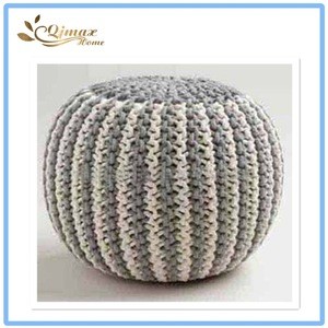 Home High Quality Acrylic Crochet Ottoman Stool