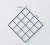 Home Hotel Metal Wall Decor Grids Nordic Square Iron Art and Craft