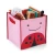 Home storage and organization box fabric cube collapsible kids toy storage bin with handles