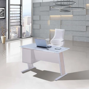Home student small office desk study writing laptop table modern glass computer desk