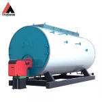 Horizontal gas hot water boiler