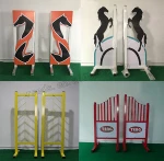 Horse Show Jumps with Customized Fillers