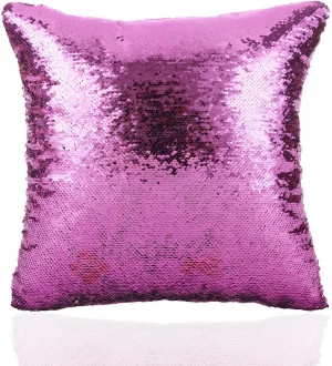 Hot Custom Popular multi color contracted Creative DIY Reversible Sequin Sofa Pillow Cushion Cover