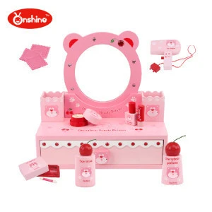 hot new design Cherry Bear Beauty Make Up Toy Mirror Children&#39;s dresser