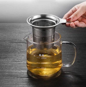 Hot sale 304 stainless steel reusable loose leaf tea coffee infuser strainer with handle