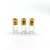Import hot sale 3ml attar glass perfume bottle with with plastic ball and colorful aluminum  diamond cap from China