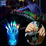 Hot Sale Bar Tools Light Up LED Swizzle Sticks LED Plastic Cocktail Stirrers